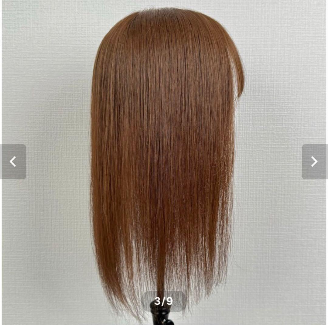 百合子　ひよピース 部分かつら ウィッグ つけ毛 増毛 頭頂部 ライトブラウン