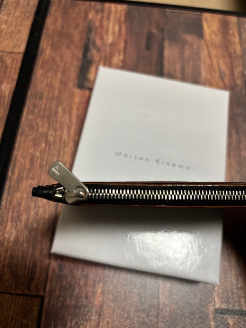 MAISON KINEMA キネマ　コードバン Leather wallet