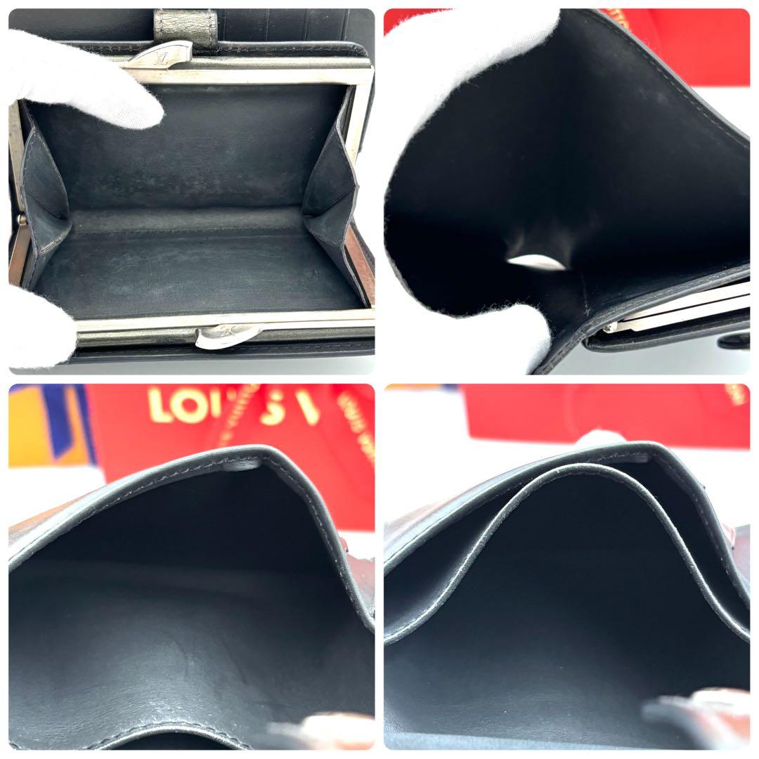 ルイヴィトン ポルトモネビエヴィエノワ モノグラムマット がま口財布 グレー