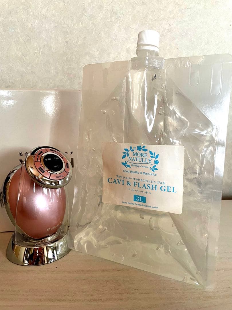 美品 ヤーマン YA-MAN キャビスパRFコア ピンク ジェル付き dinos