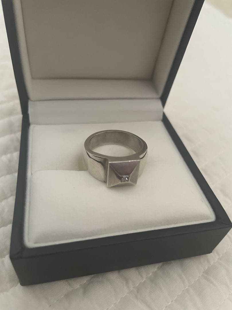 Malcolm Betts 1Pダイヤ シルバーリング