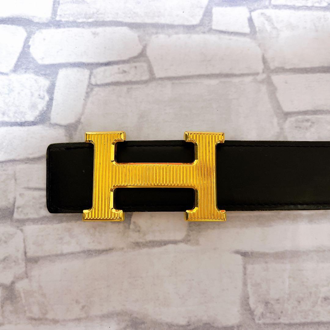 【箱あり】　HERMES　H型バックル ベルト コンスタンス　リバーシブル