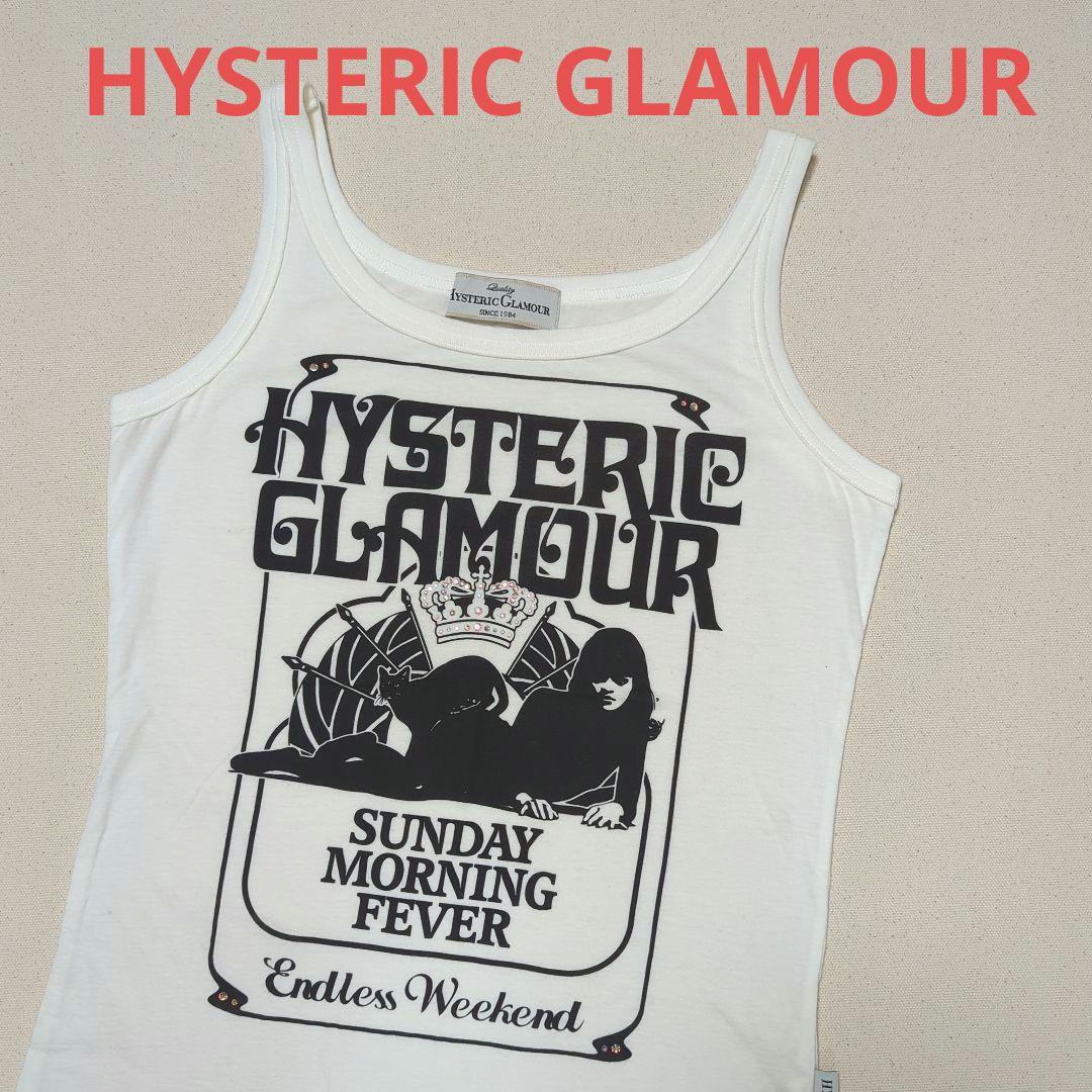 【美品♡希少】ヒステリックグラマー　ヒスガールストーン装飾タンクトップ　90s