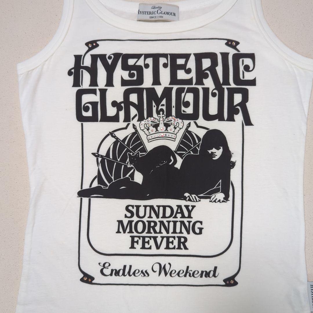 【美品♡希少】ヒステリックグラマー　ヒスガールストーン装飾タンクトップ　90s