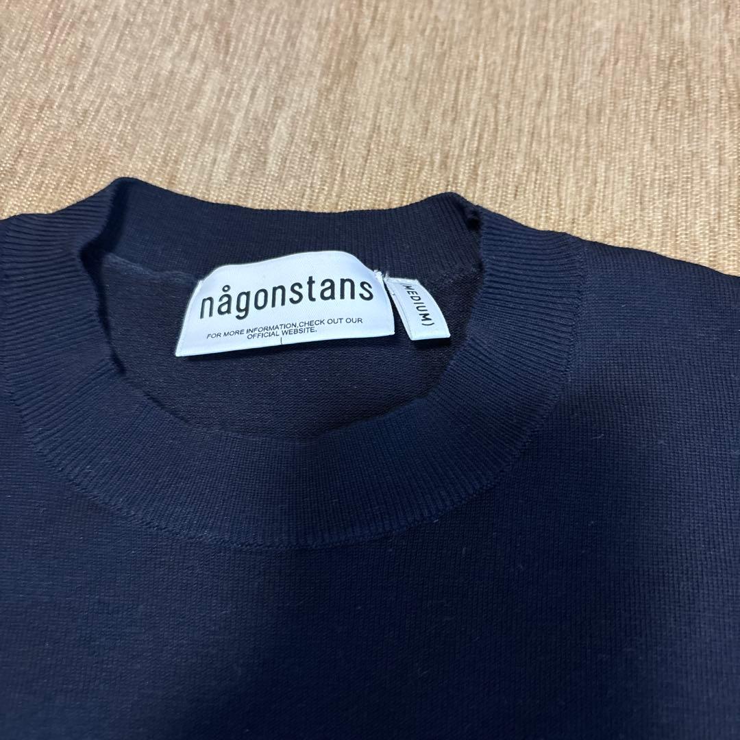 nagonstans スクエアスリーブニット