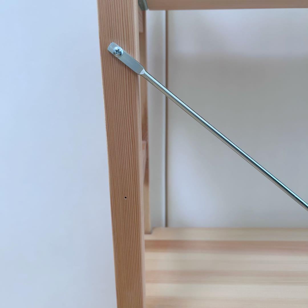 無印良品　パイン材　ユニットシェルフ　幅86 スリムシェルフ　棚　可動棚