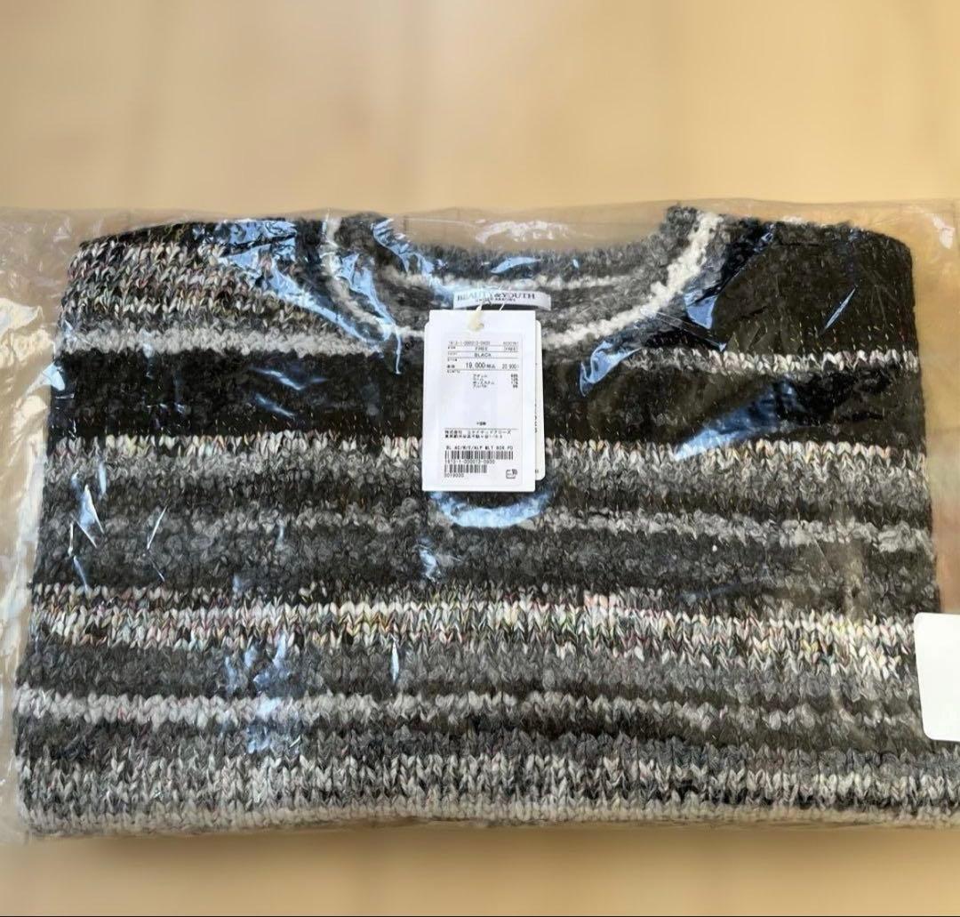 ビューティーアンドユース マルチボーダーニットプルオーバー 新品未使用