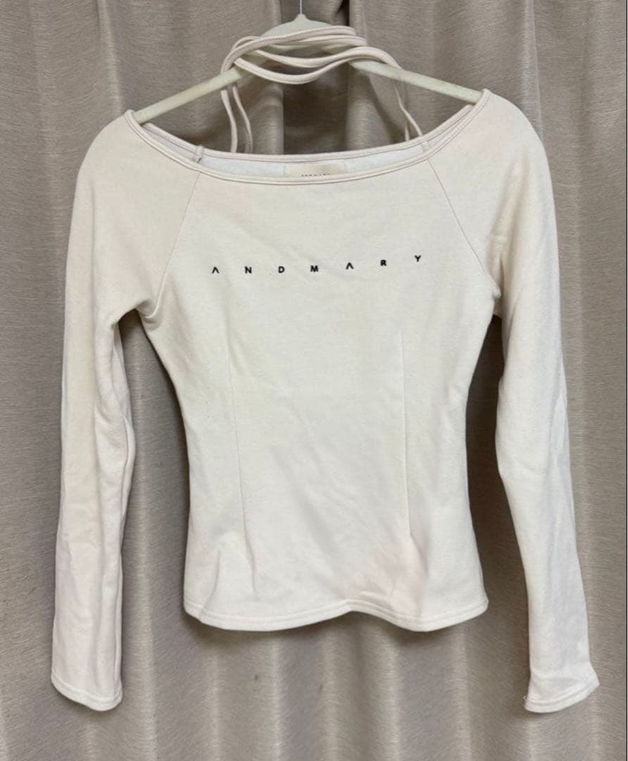 【匿名配送】andmary Mary logo choker tops