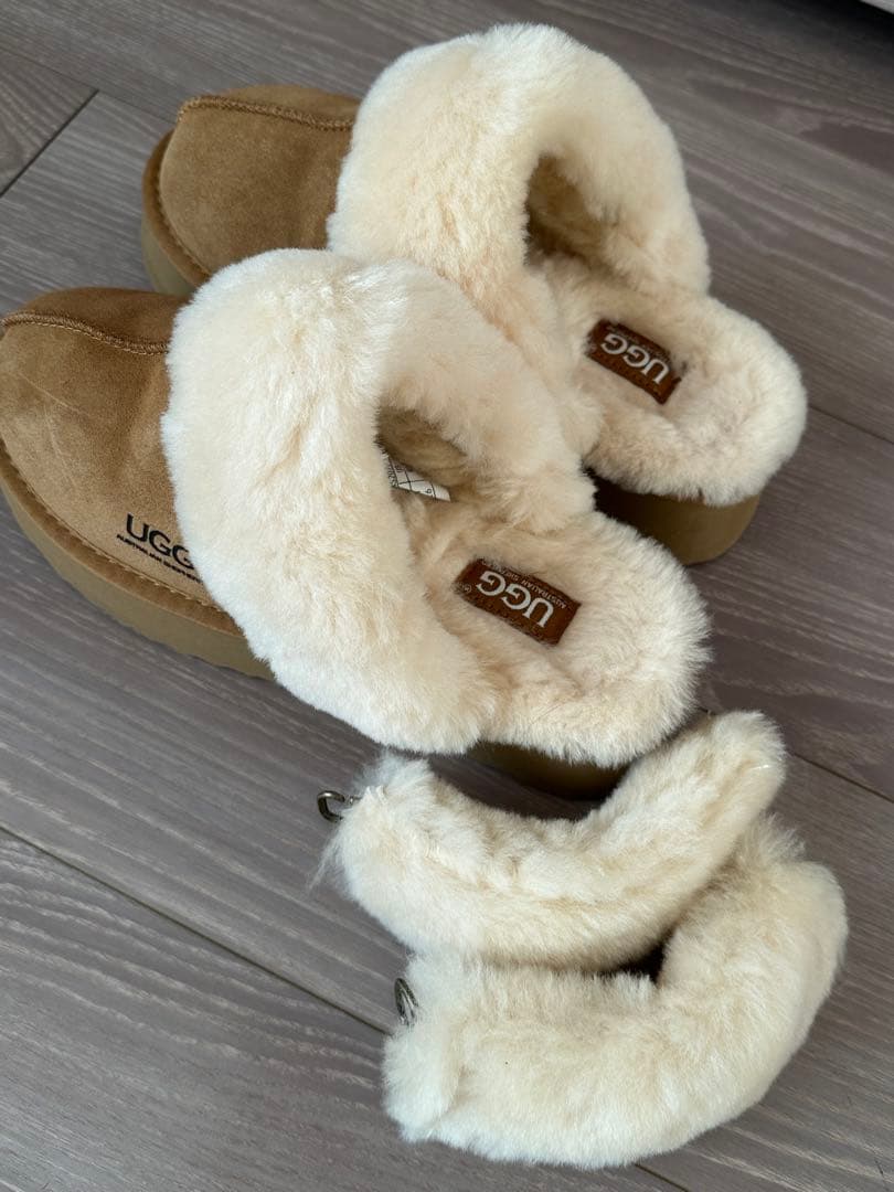 AUS店購入❣️UGG Funkette レア‼️ファーベルト付