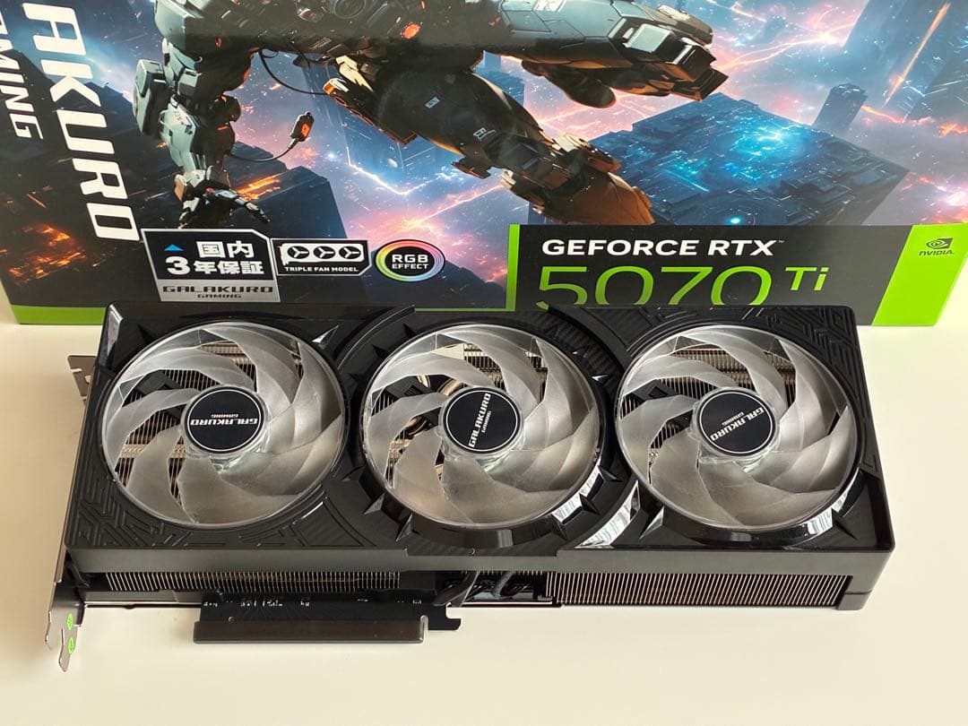 玄人志向 NVIDIA GeForce RTX5070Ti 新品同様