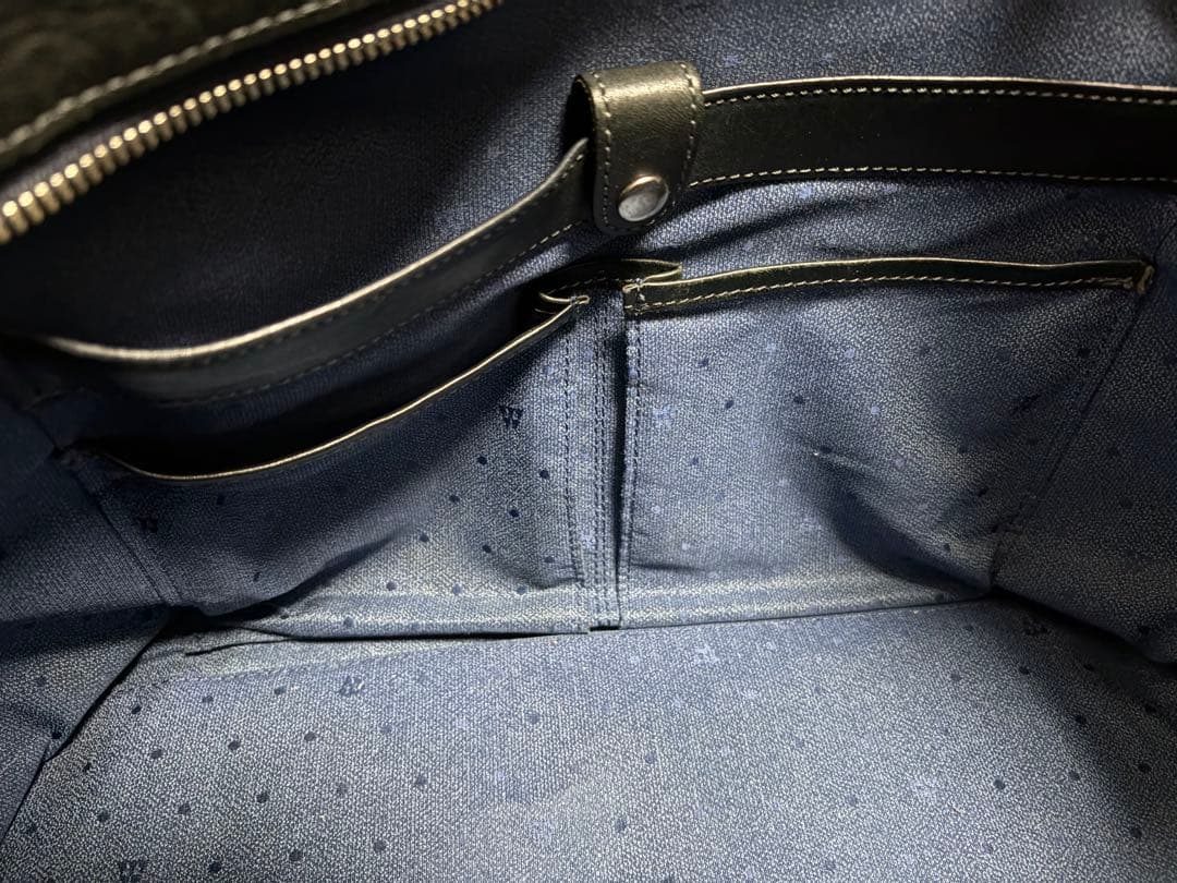 【名作】FIVE WOODS 本革トート Lサイズ｜ネイビー