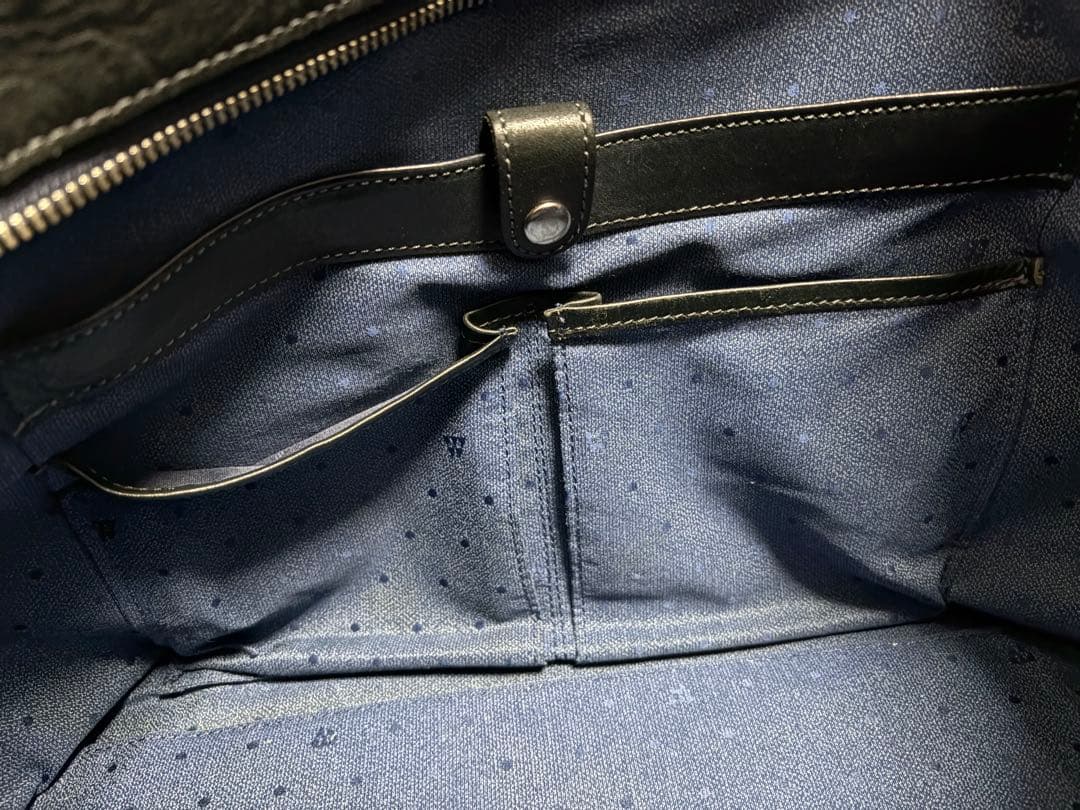 【名作】FIVE WOODS 本革トート Lサイズ｜ネイビー