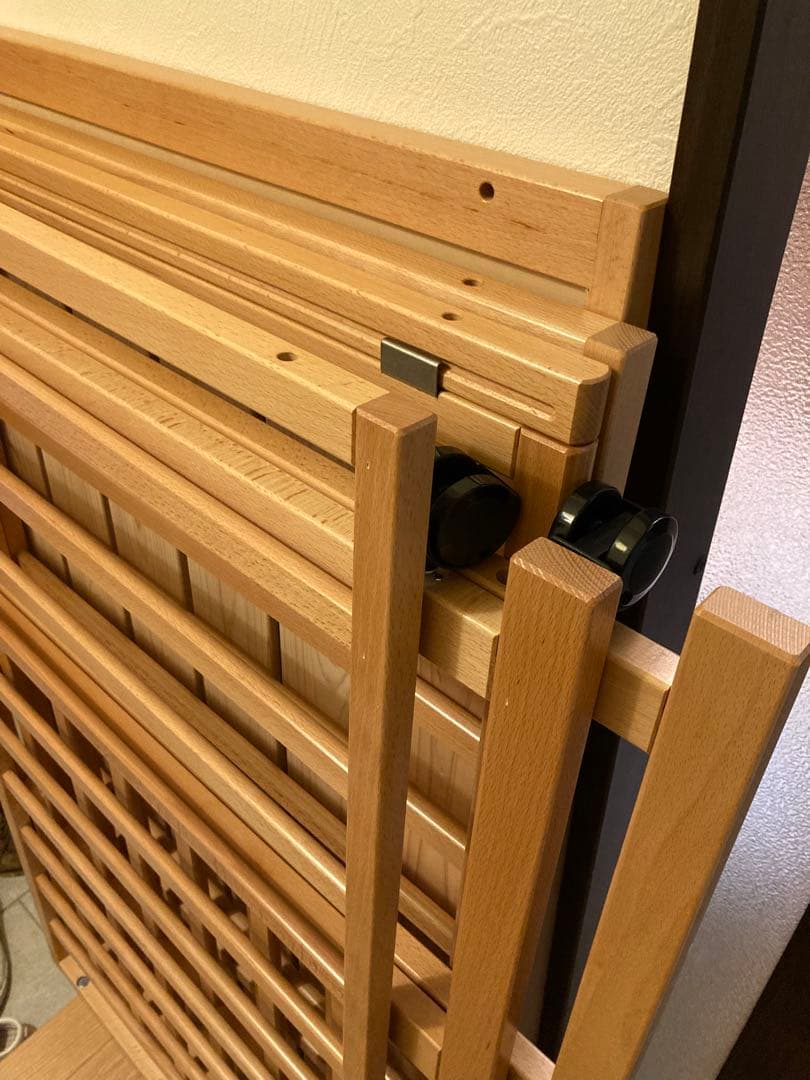 国産木製ベビーベッド ハイタイプ　ヤマサキ