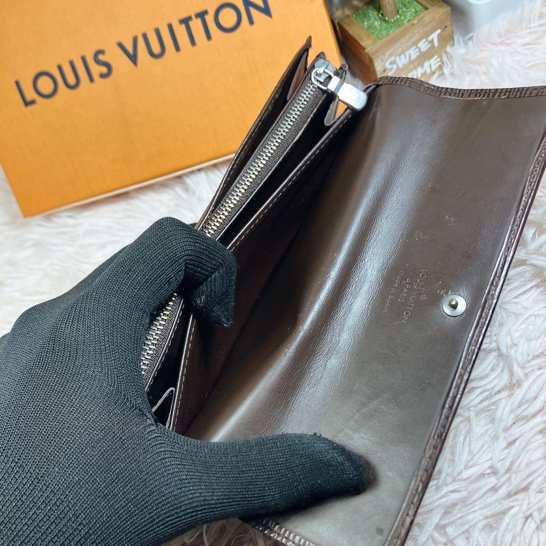 超美品 ルイヴィトン エピ ポルトフォイユ サラ ブラウン クレディ モネ