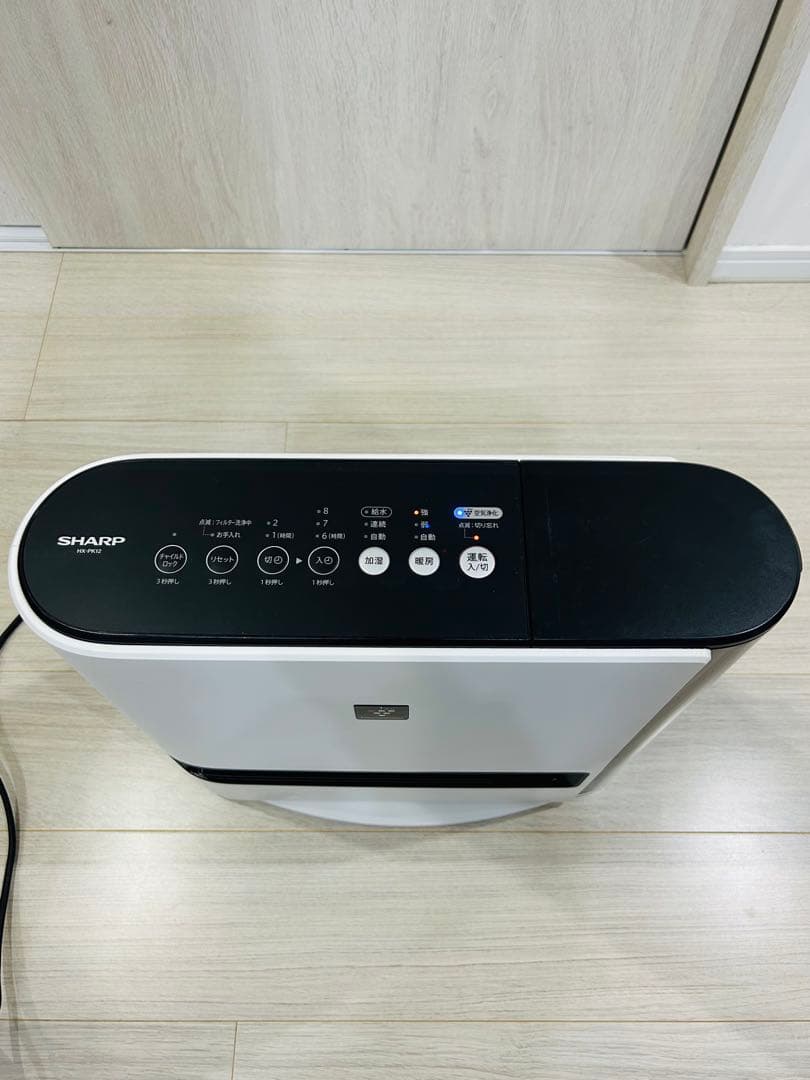 シャープ 加湿セラミックファンヒーター HX-PK12-W
