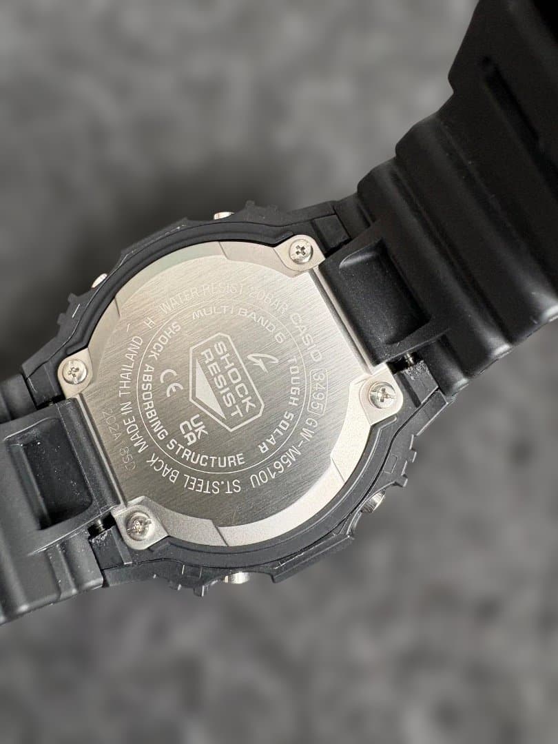 美品 ウレタンバンド GW-M5610UBC-1JF 20気圧防水 ソーラー電波