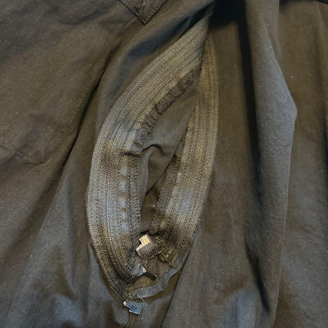 【solamonat poche】ブラック ミリタリージャケット コットン混紡