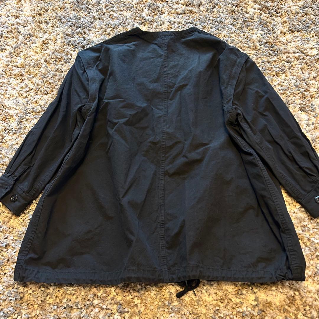 【solamonat poche】ブラック ミリタリージャケット コットン混紡