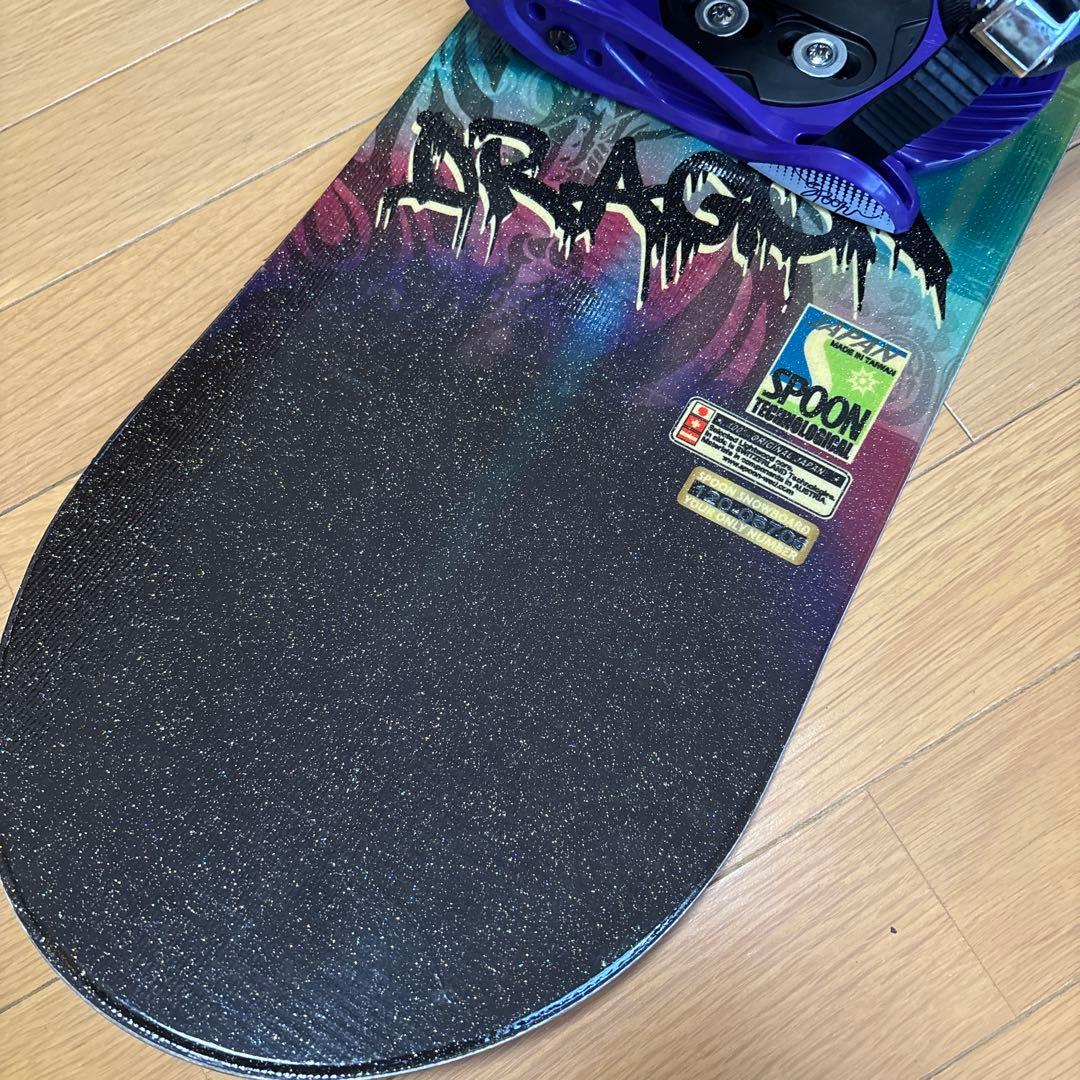 子供用スノーボード3点セット　SPOON 120cm