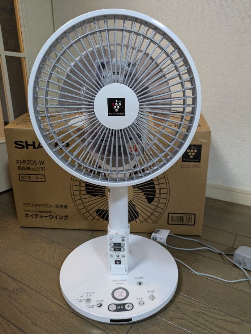 シャープ プラズマクラスター扇風機 PJ-R2DS　DCモーター搭載 リモコン付