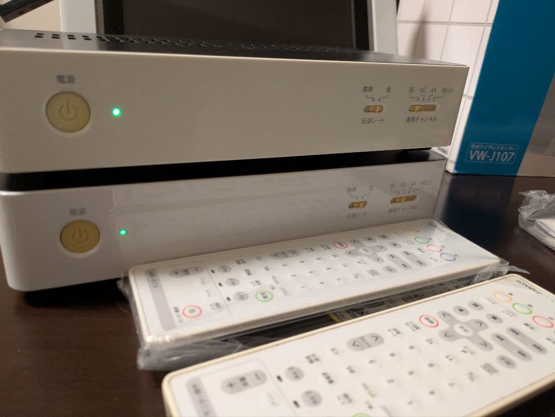 【モニター以外は２セット】VW-J107 10インチ 防水ワイヤレスモニター