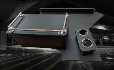 日野 グランドプロフィア 専用 保冷庫対応　コンソールテーブル パイプ有り