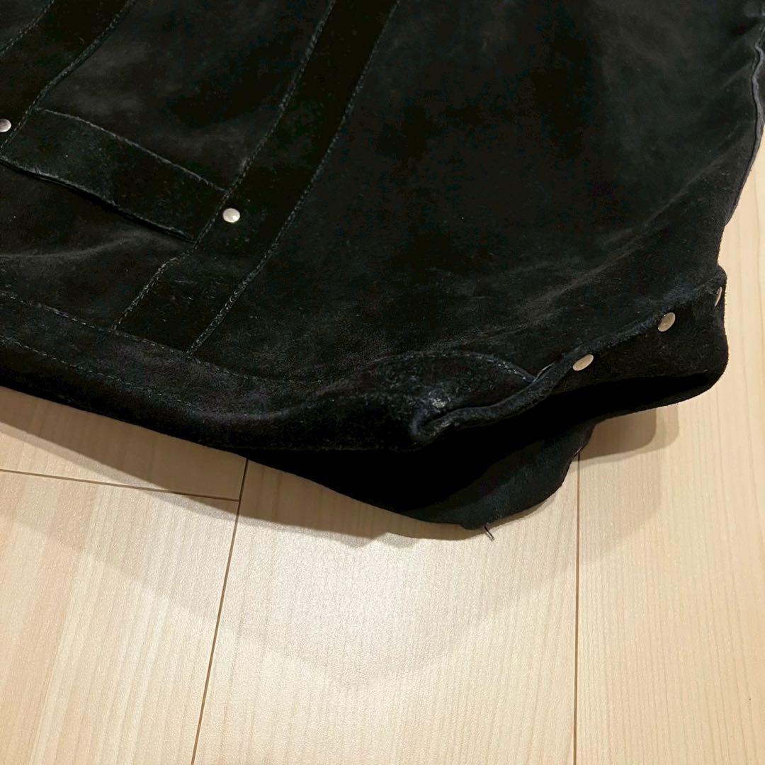 SEVEN BY SEVEN スエード レザー トートバッグ 黒