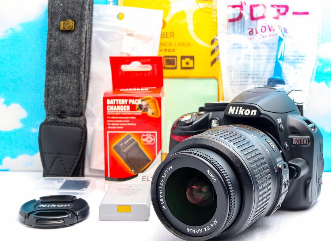 ニコン Nikon D3100⭐️スマホに送れる⭐️ダブルレンズ⭐️一眼レフ