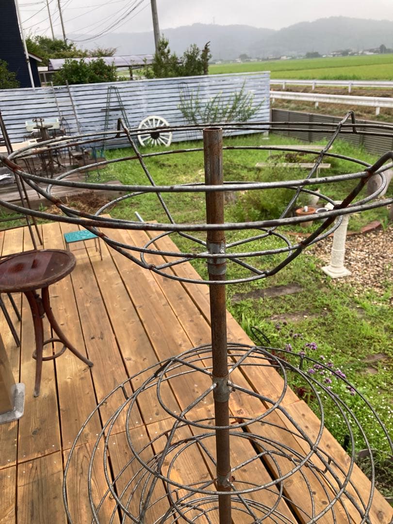 昭和レトロ　アイアンラック5段　雑貨等什器　インダストリアル　シャビー