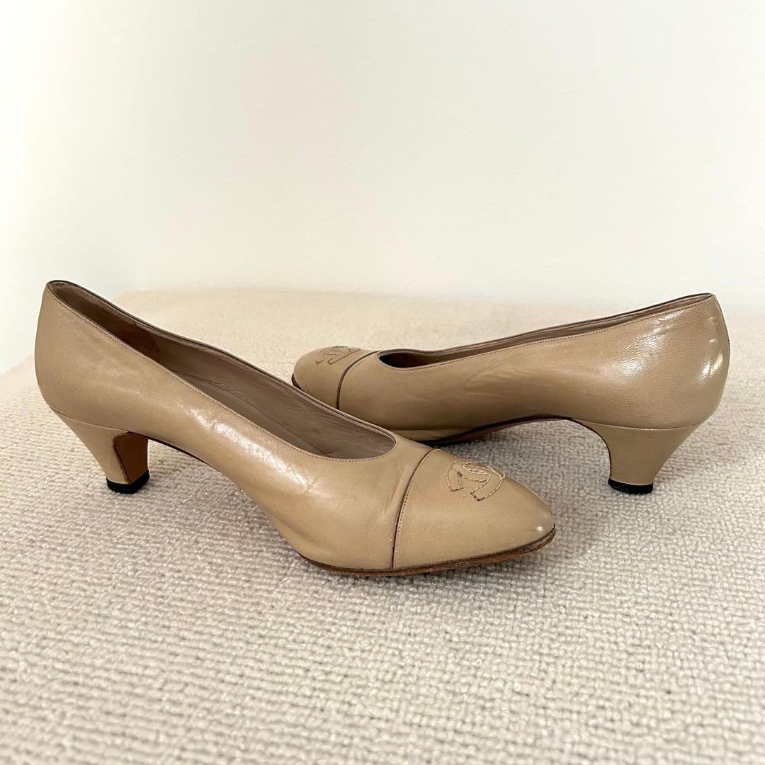 CHANEL シャネル パンプス ココマーク 24cm