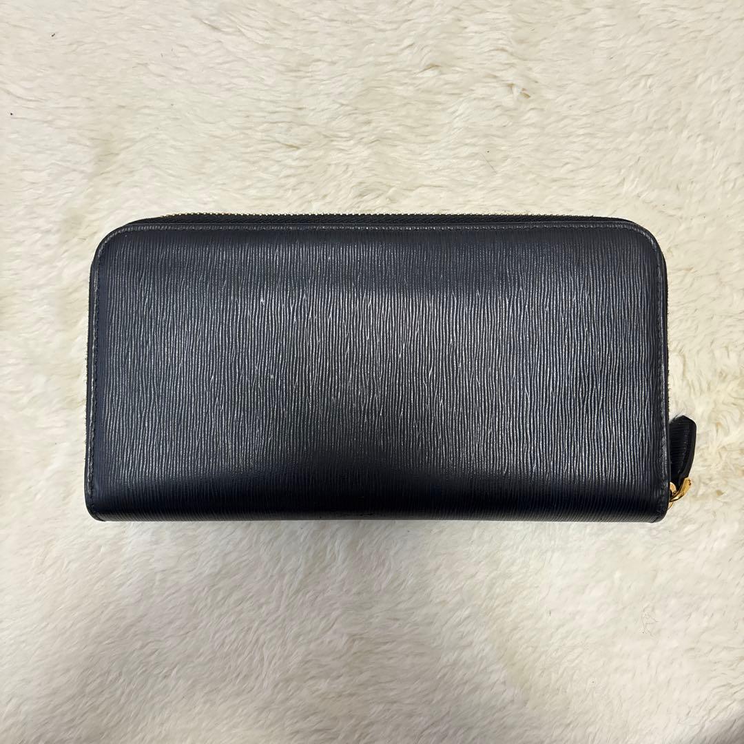 最終値下げ！PRADA プラダ ラウンドファスナー レザー長財布
