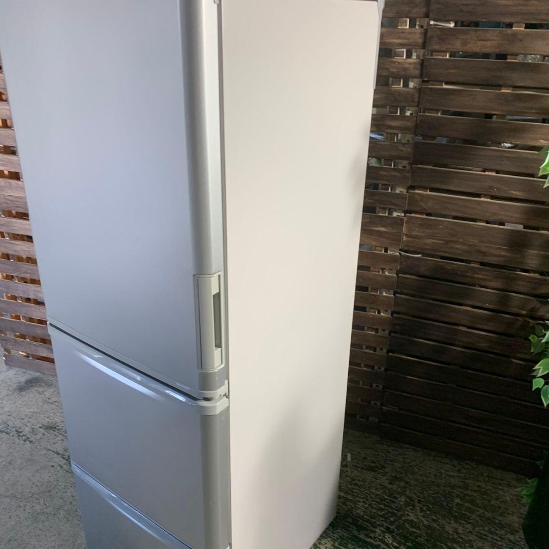 J006\" SHARP 3ドア 両開き 350L 冷蔵庫 SJ-W352F-S