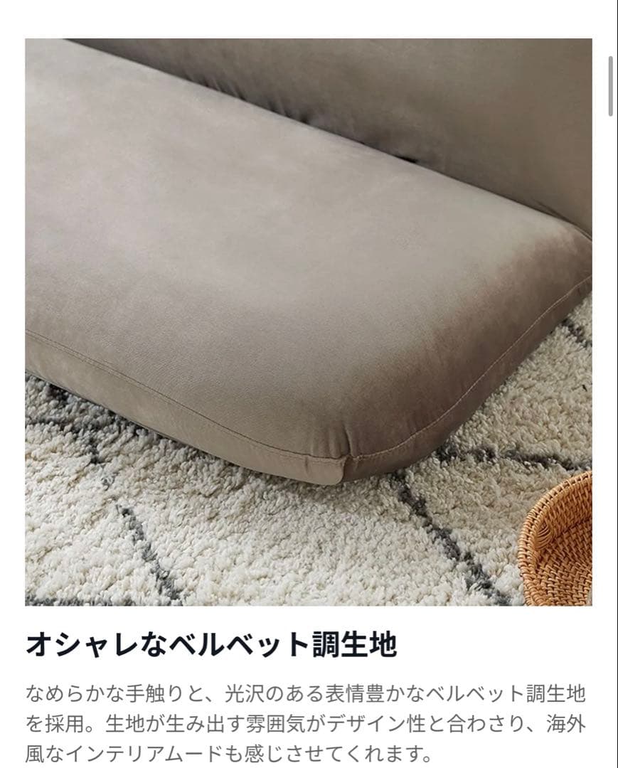 【送料無料・廃盤レア商品】LOWYA ふっくらデザイン 2人掛けソファ グレー