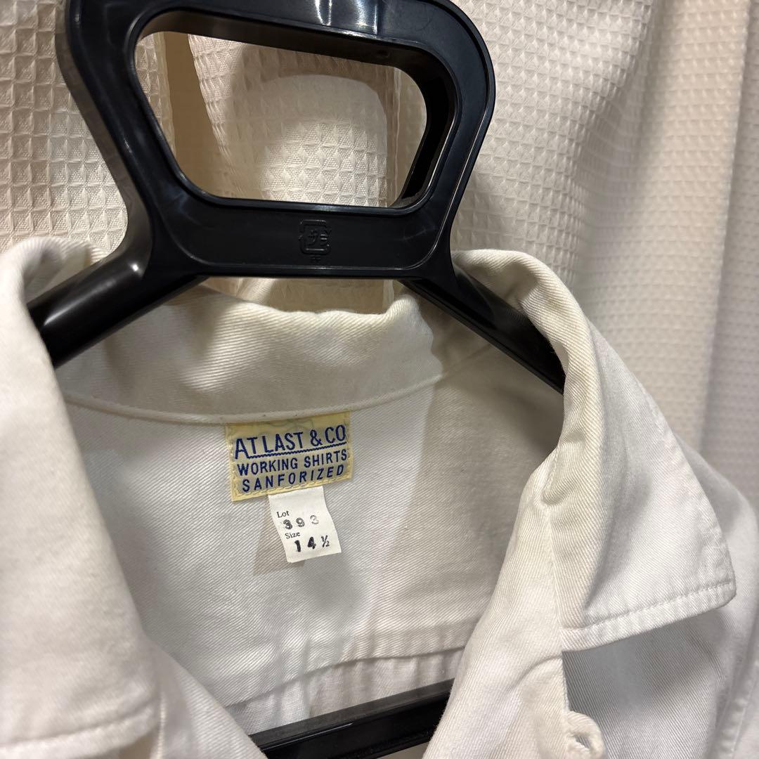 atlast&co アットラスト ワッペンワークシャツ 14 1/2