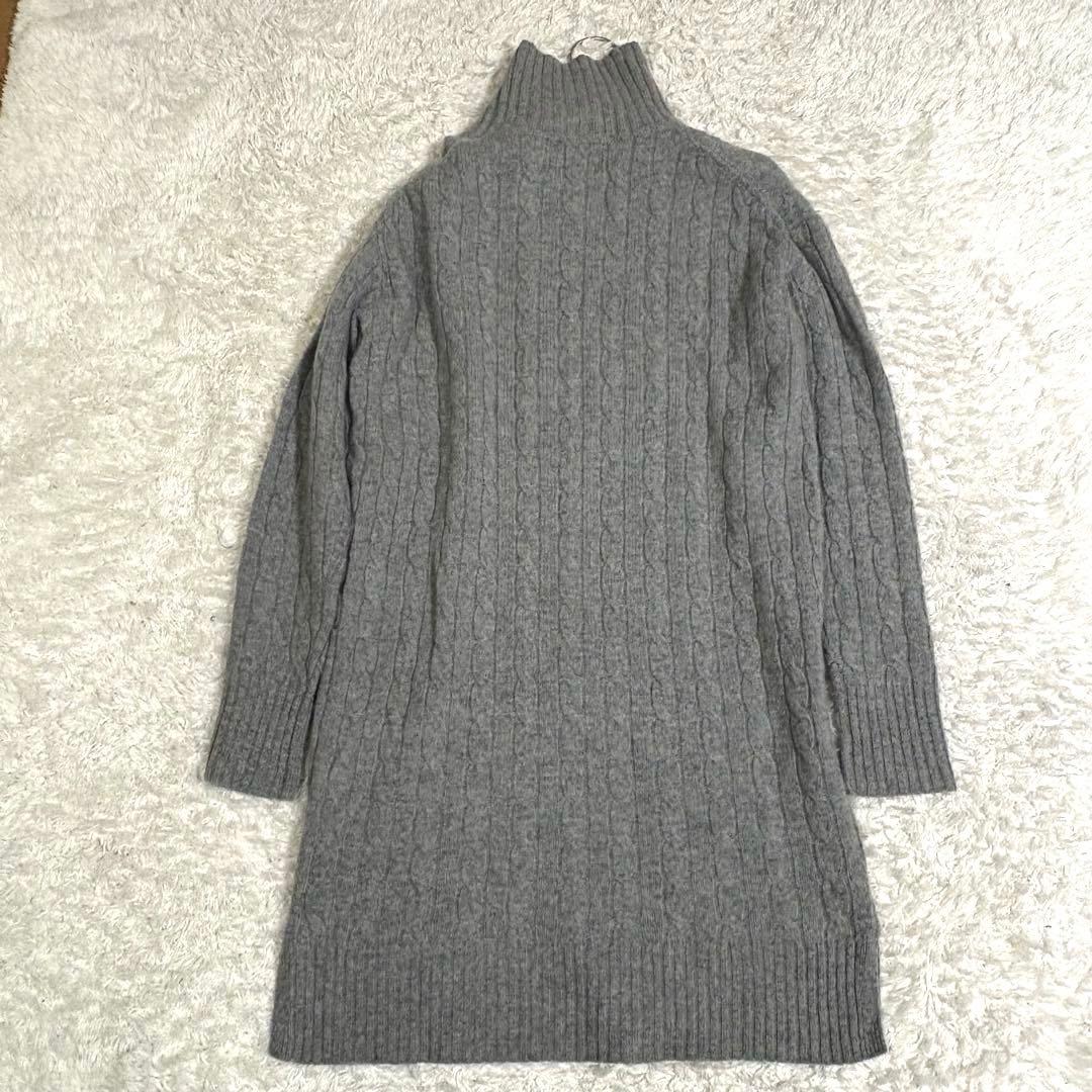 美品✨ポロラルフローレン ケーブル編み　ニットワンピース　チュニック　カシミヤ