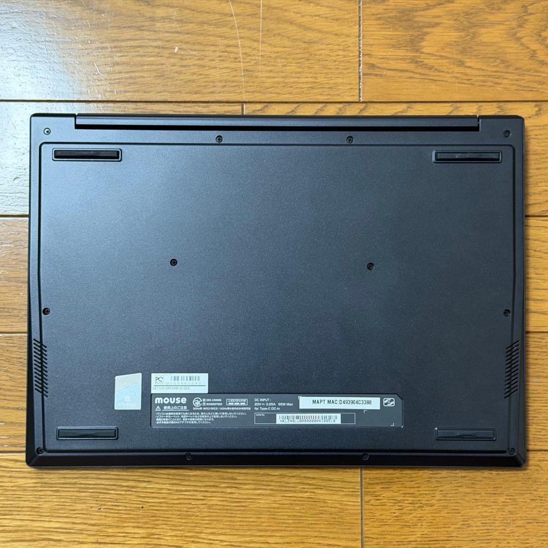 Windowsノート本体 MousePro G4-I7U01BK-E 258V 32GB