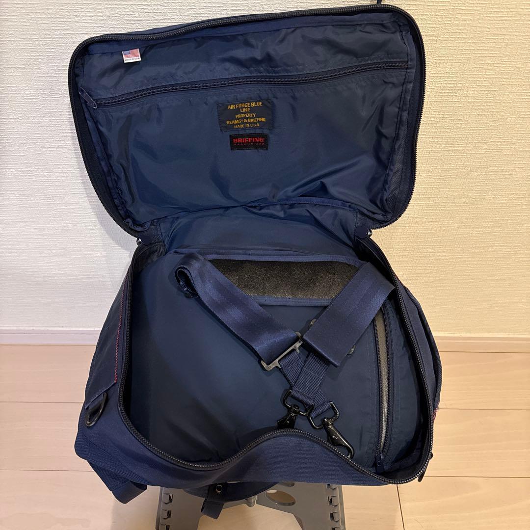BEAMS+&BRIEFING 3wayバッグ　エアフォースブルー　USA