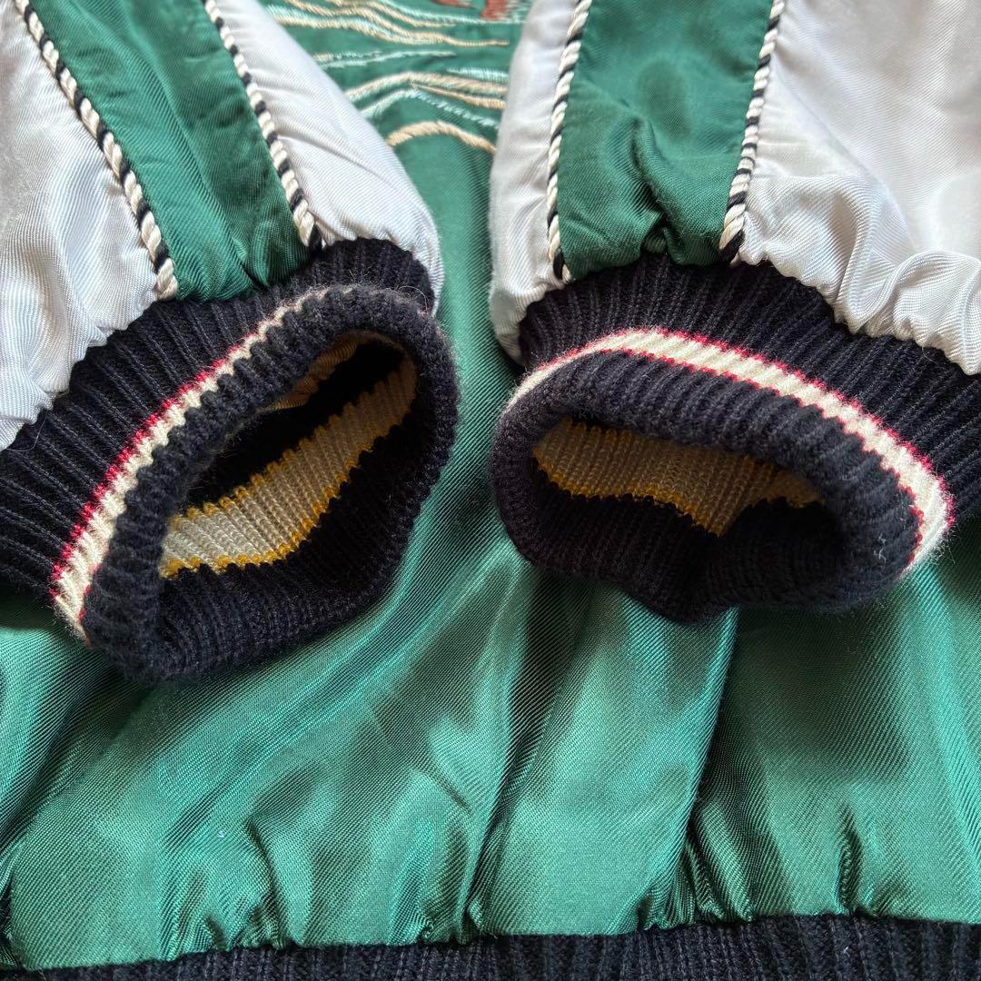 新品タグ付　XL テーラー東洋 スカジャン リバーシブル　鷲虎　鷹地図　GOLD