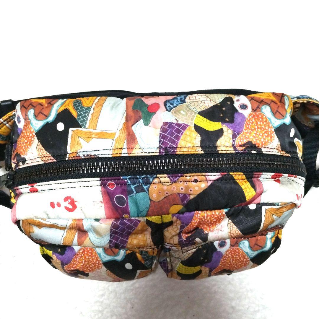 【美品】ポーター×ディーゼル×横尾忠則 コラボ タンカー 総柄 ウエストバッグ