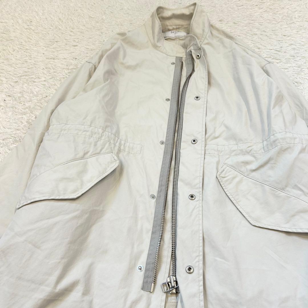 スローブイエナ　3WAYモッズコート　ホワイト　グレー　ライナー付き　36