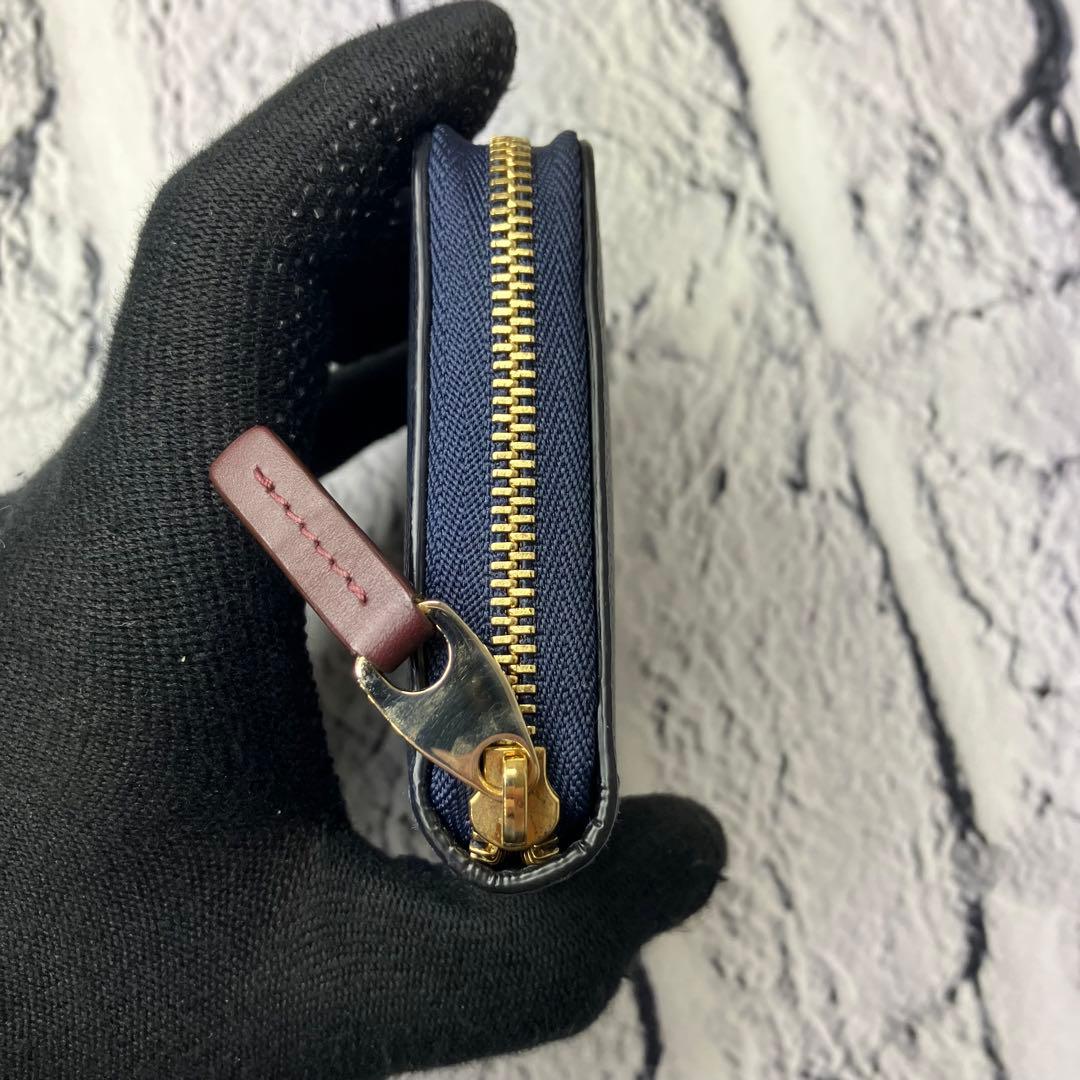 極美品✨スマイソン ラウンドファスナー パナマ サフィアーノレザー ケース