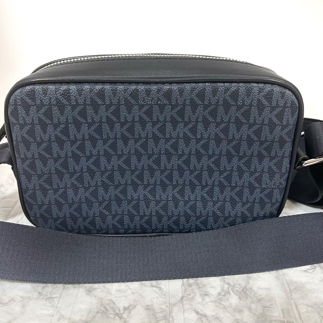 極美品　マイケルコース ハドソン ポーチ付きカメラバッグ　MKシグネチャーロゴ