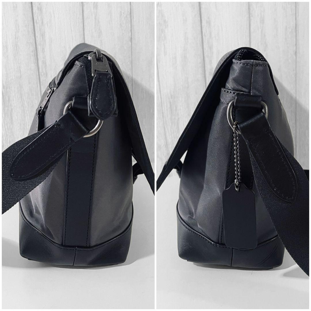 コーチ パフォレイテッド レザー バイクバッグ メッセンジャーバッグ ショルダー