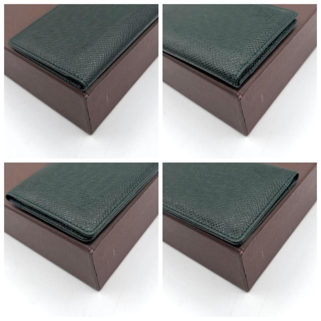 ルイヴィトン　タイガ　ドゥポッシュ　カードケース　深緑　エピセア　グリーン　名刺