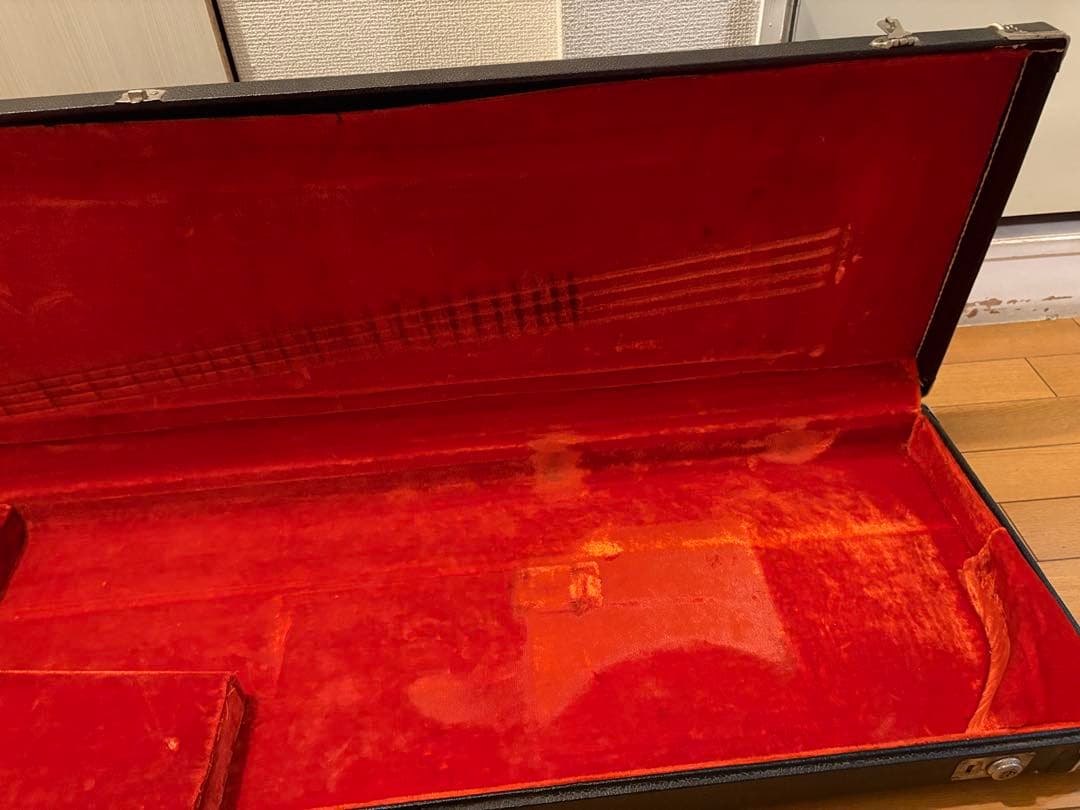 60〜70年代フェンダージャズベプレベ用ブラックトーレックスケース　Fender