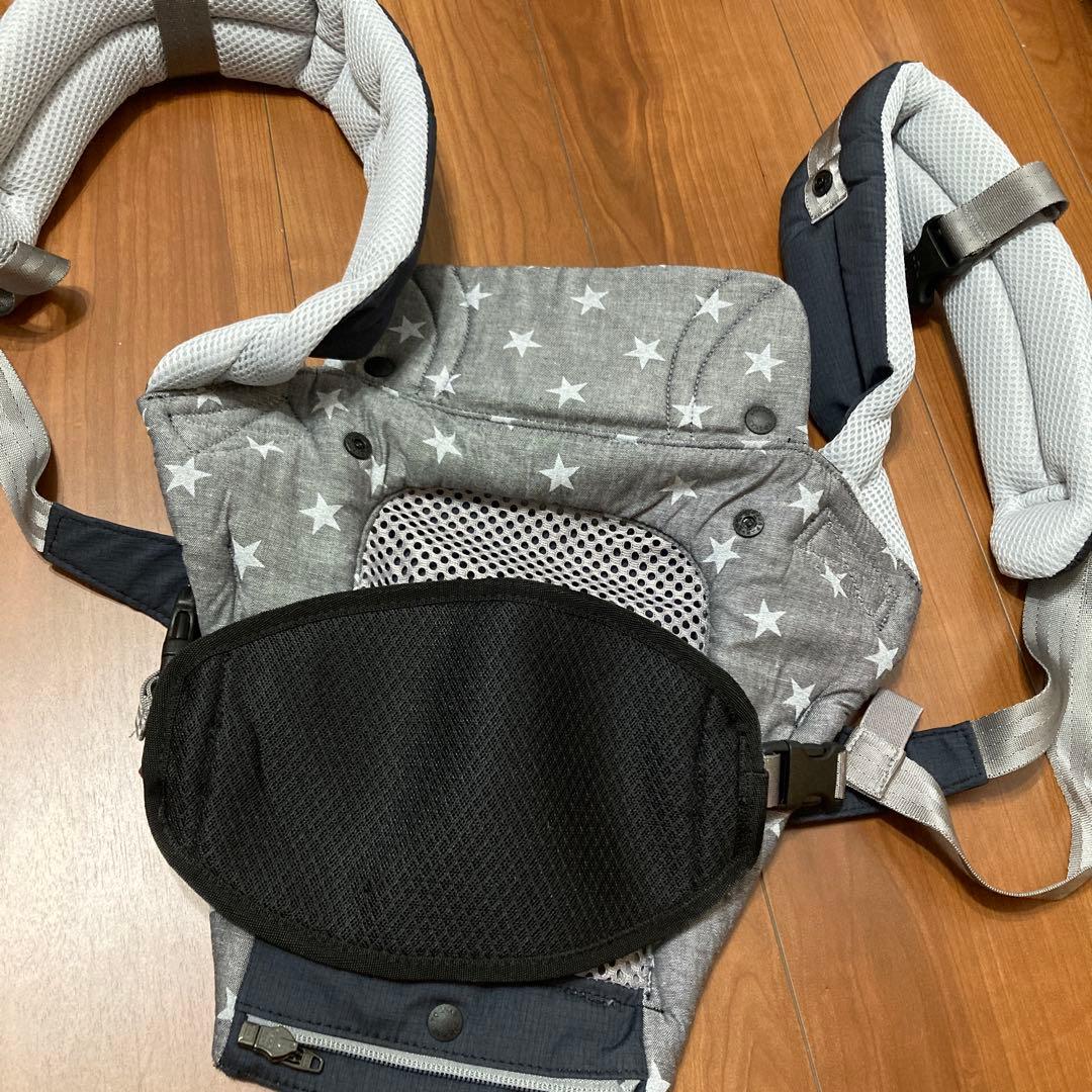 【お値下げ中】ミキハウス×ポグネー ベビーキャリア 抱っこ紐 ヒップシート