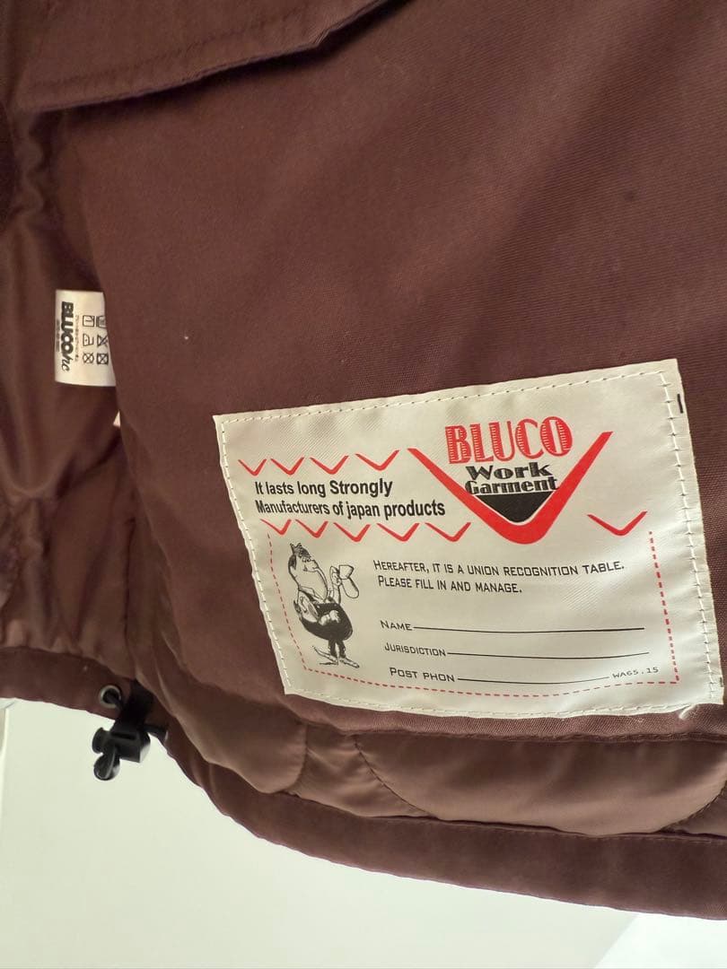 Blucoマウンテンパーカー　Lサイズ　ブラウン