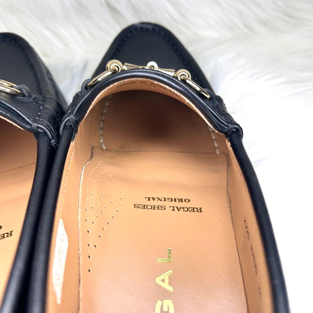 ✨美品✨【リーガル】ビットローファー 本革 黒 W83D 金具 24