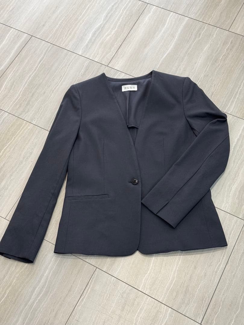 【 PLST 】ネイビー パンツスーツ 上下セット