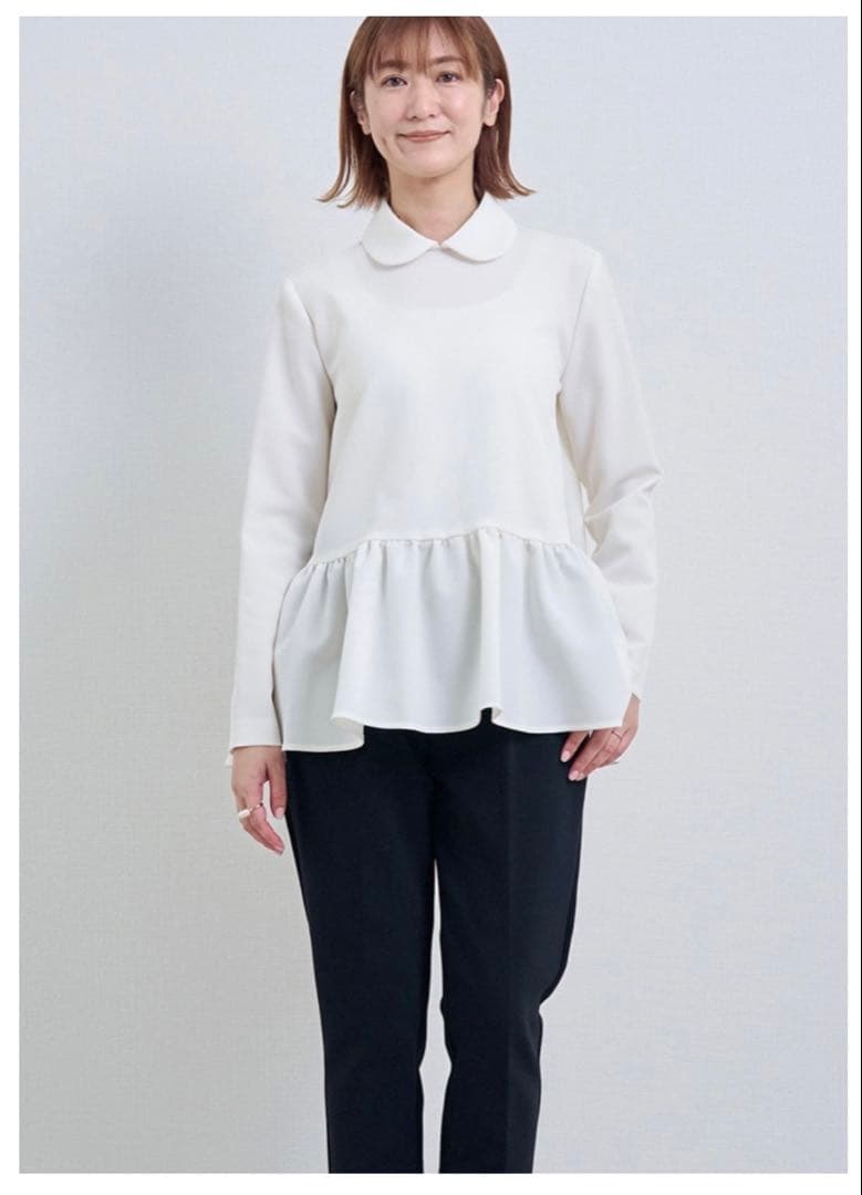 yori ラウンドカラードレスブラウス 34